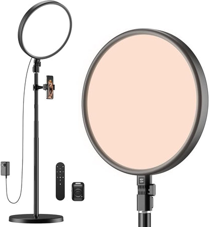TODI Large Ring Light with 79" Stand, 6500K Full-Screen Selfie Light Ring with
