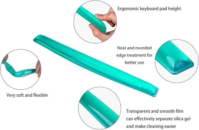Gel Keyboard Wrist Rest Set Plus