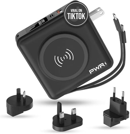 PWR Travel PRO 5-in-1 Power Bank – 10, 000mAh