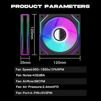 Jungle Leopard Interstellar V2 120mm Case Fan Infinity Mirror Module
