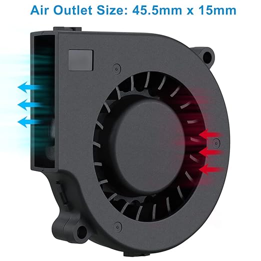 GDSTIME 75mm USB Fan, 75mm x 15mm Blower Fan, 5V DC Brushless Cooling Fan
