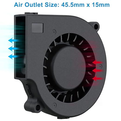 GDSTIME 75mm USB Fan, 75mm x 15mm Blower Fan, 5V DC Brushless Cooling Fan