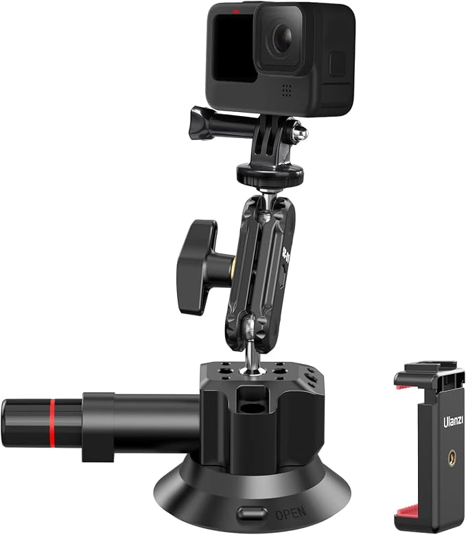 Suction Cup Mount for Action Cameras iPhone