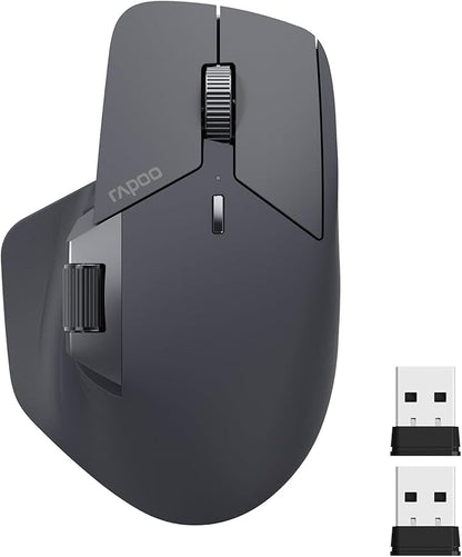 Rapoo MT760 Multi-Device Wireless Mouse, 11 Programmable Buttons, 4K DPI