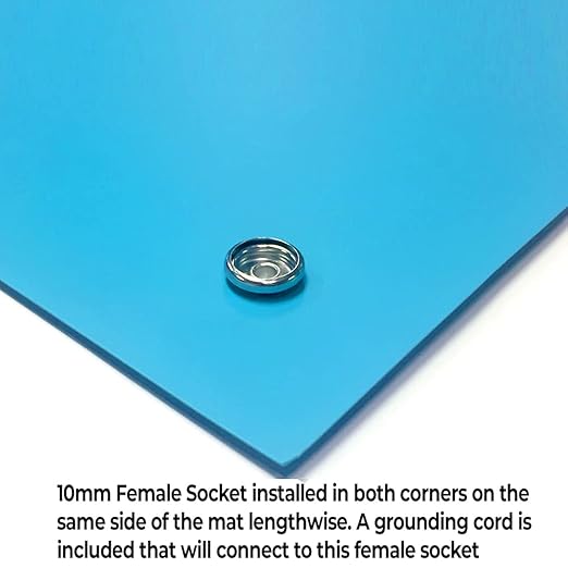 RubberStat Dual Layer ESD Compliant Workstation Rubber Table Mat Kit, Cell