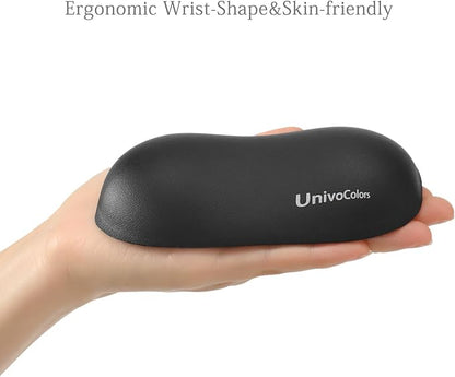UnivoColors Design-Wave Set of Wrist Rest, Artificial Sheepskin+Memory