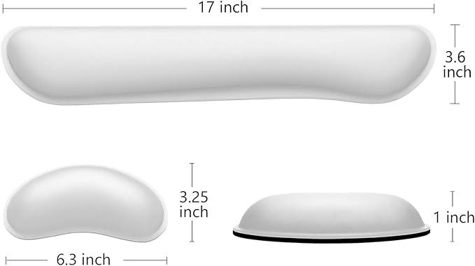 Dapesuom Enlarge Keyboard Wrist Rest, Memory Foam Wrist Cushion