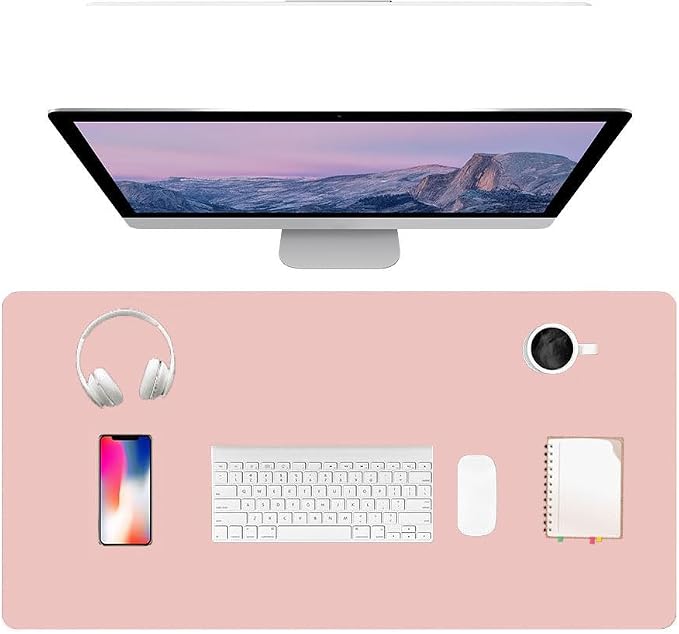 PU Leather Desk Pad Protector Gaming Mouse Pad Non Slip Desk Mat