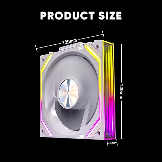Jungle Leopard Interstellar V2 RS 120mm PC Reverse Blade Case Fan Infinity