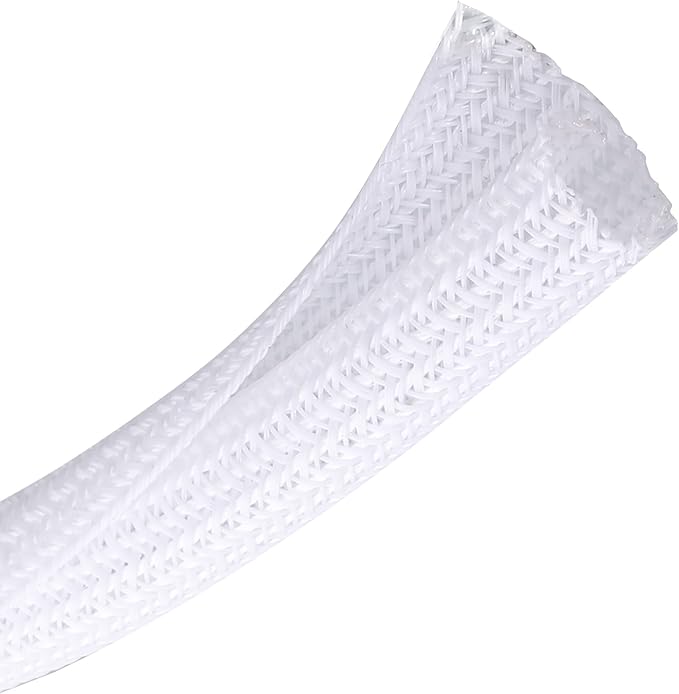 CrocSee 10ft - 1/2 inch Braided Cable Management Sleeve Cord Protector -