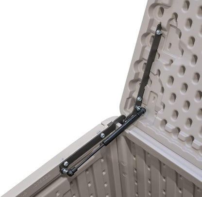LIFETIME 60040 Deck Box, 130 Gallon, Desert Sand