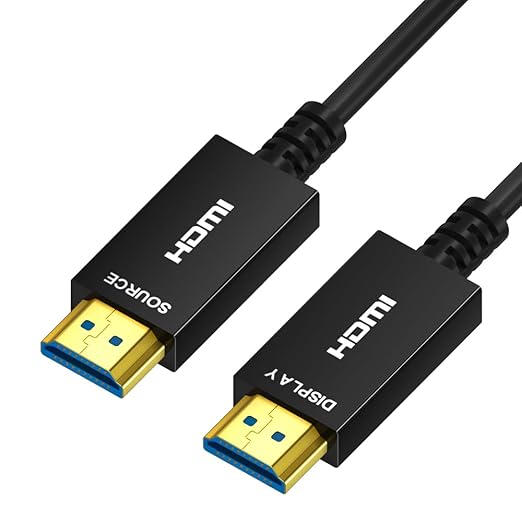 8K HDMI Fiber Optic Cable 65ft, 4K120 8K@60Hz HDMI 2.1 Cable, 48Gbps Ultra High