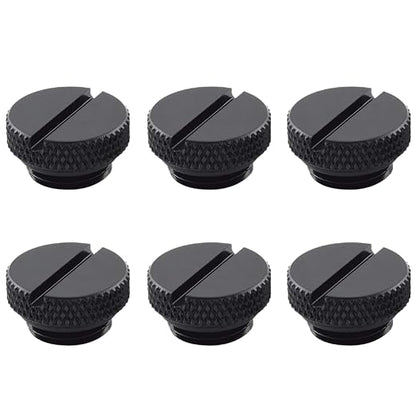 Dracaena.io 6 Pack G1/4" Thread, Thin Water Stop Plug Fitting