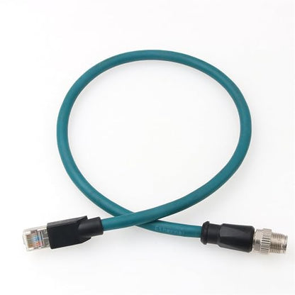 M12 Ethernet 8 Pin X Coded RJ45 CAT7e GigE Cable
