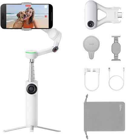 Insta360 Flow 2 Pro Ultimate AI Bundle – Foldable AI Phone Gimbal Stabilizer