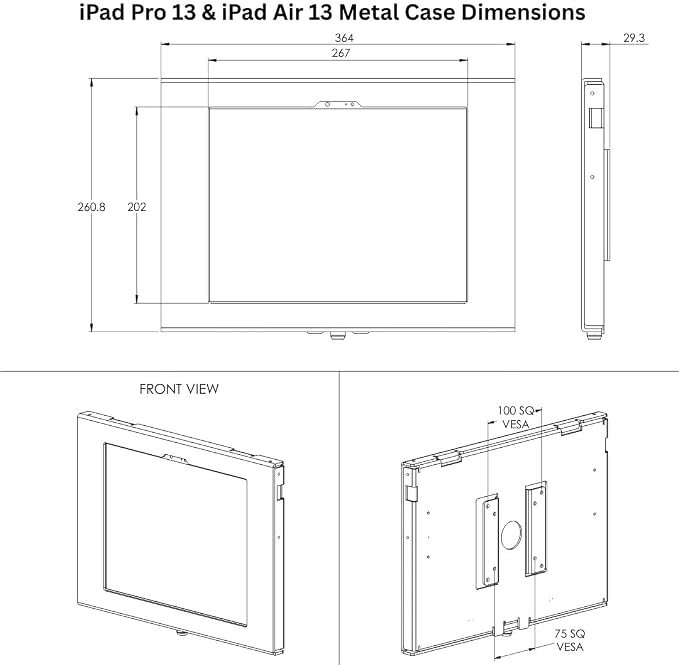 TABcare Locking Anti-Theft Metal Case