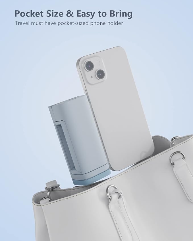 MiiKARE Airplane Travel Essentials Phone Holder, Universal Handsfree Phone Mount