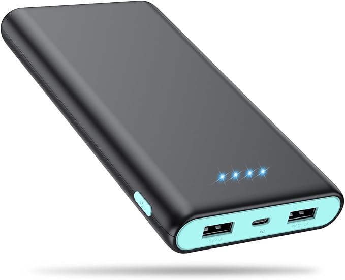 Portable Charger Power Bank 25, 5V/3A USB C in&Out Fast Phone Charging