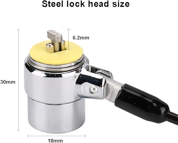 10-Foot Retractable Anti-Theft Steel Cable Lock