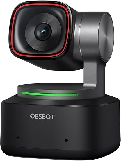 OBSBOT Tiny 2 Webcam 4K Voice Control PTZ, AI Tracking Multi-Mode & Auto Focus