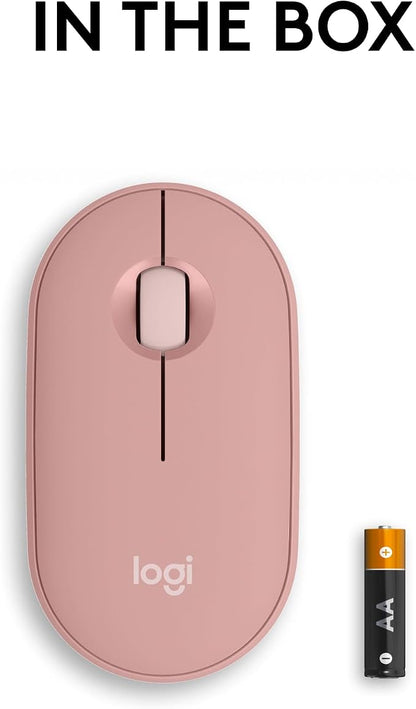 Logitech Pebble Mouse 2 M350s Slim Bluetooth Wireless Mouse, Lightweight