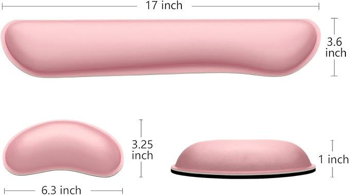 Dapesuom Enlarge Keyboard Wrist Rest, Memory Foam Wrist Cushion