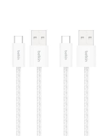 Belkin USB A to USB C Cable 2-Pack, 15W