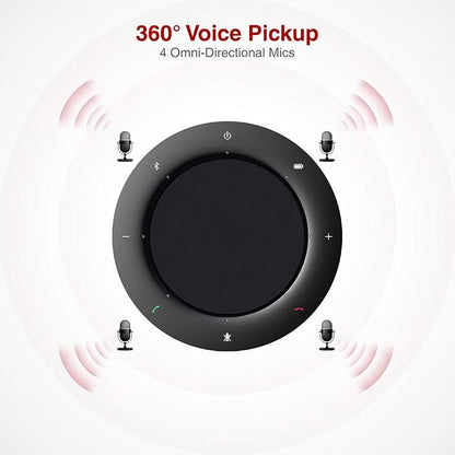 4K Conference Room Camera System, AI Auto-Tracking PTZ Camera 3x Optical/5x