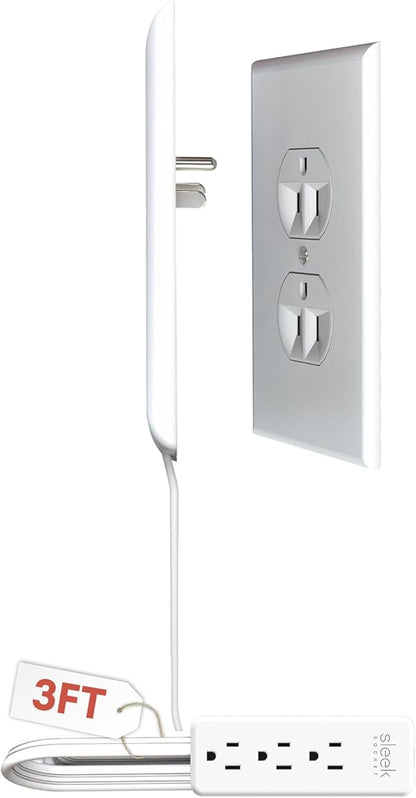 Sleek Socket Original & Patented Ultra-Thin Outlet Concealer