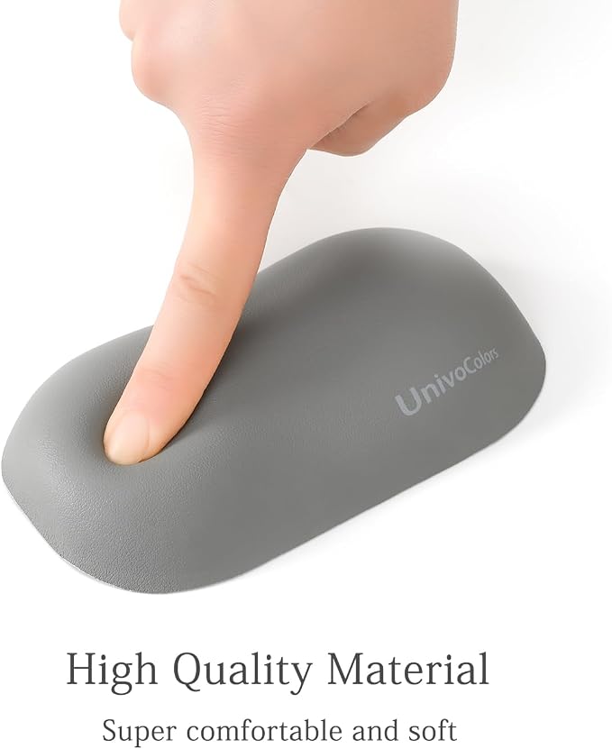 UnivoColors Design-Wave Wrist Rest, Artificial Sheepskin+Memory