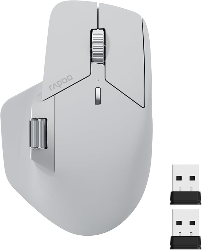 Rapoo MT760 Multi-Device Wireless Mouse, 11 Programmable Buttons, 4K DPI