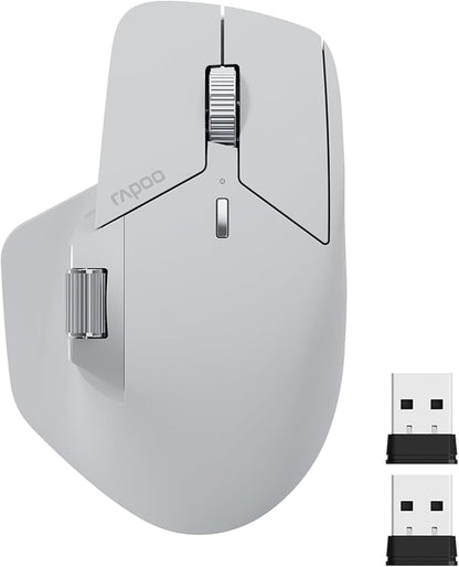 Rapoo MT760 Multi-Device Wireless Mouse, 11 Programmable Buttons, 4K DPI