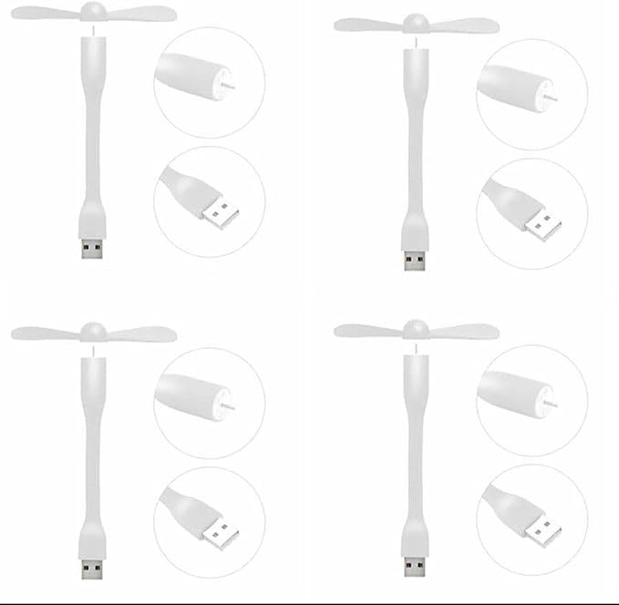 Mini USB Fan, Portable Pocket Fan USB-A Powered Little Cooler, Quiet Operation