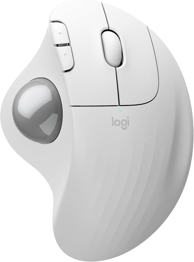 Logitech Ergo M575S Wireless Trackball Mouse, Wireless Ergonomic Mouse