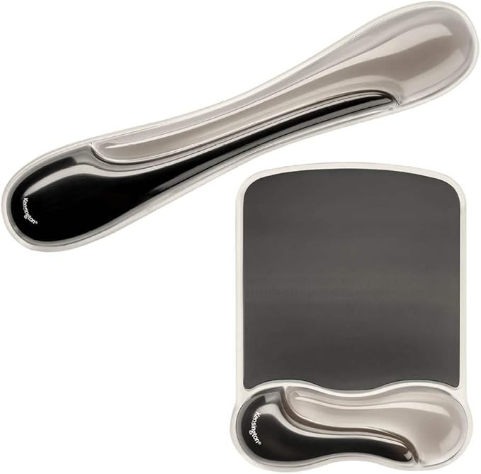 Kensington Mousepad and Wrist Rest, 11-2/5"Wx17-7/10"Lx1-7/10"H, GY Each