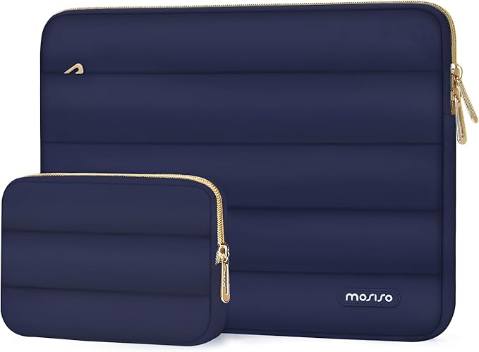 MOSISO 15-15.6 inch Laptop Case, 16 inch Puffy Laptop Sleeve Compatible