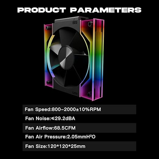 Jungle Leopard Interstellar V3 120mm PC Case Fan Infinity Mirror Module