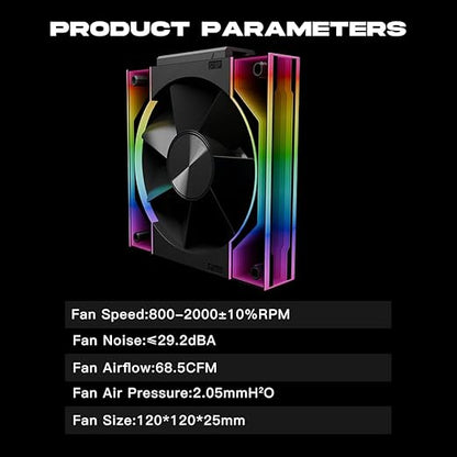 Jungle Leopard Interstellar V3 120mm PC Case Fan Infinity Mirror Module