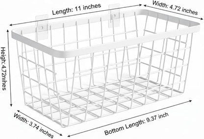 LeleCAT White Hanging Kitchen Baskets