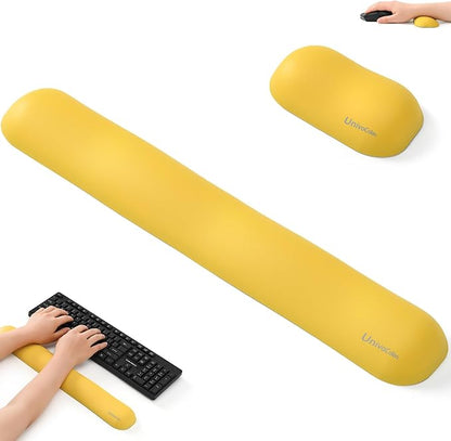 UnivoColors Design-Wave Set of Wrist Rest, Artificial Sheepskin+Memory
