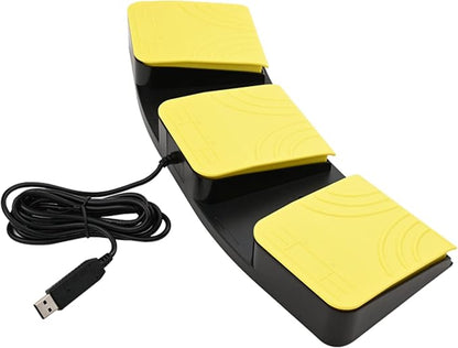 USB Foot Pedal for PC Gaming, Optical Control Foot Switch, Computer Map Mouse