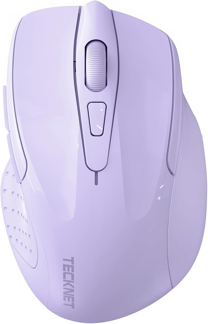 TECKNET Wireless Mouse Silent 4800 DPI Computer USB A & Bluetooth Mouse 6