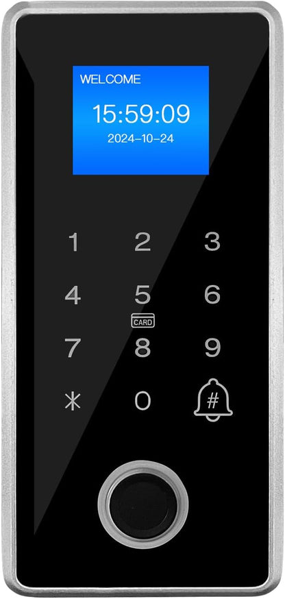 Waterproof Electric Magnetic Fingerprint Door Access Control Kit - 1200 lb