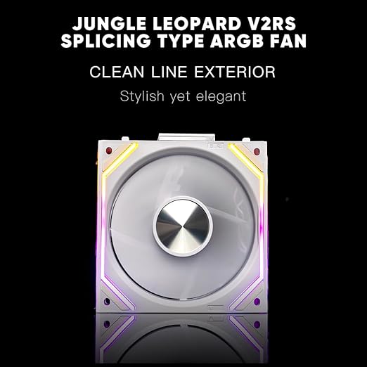 Jungle Leopard Interstellar V2 RS 120mm PC Reverse Blade Case Fan Infinity
