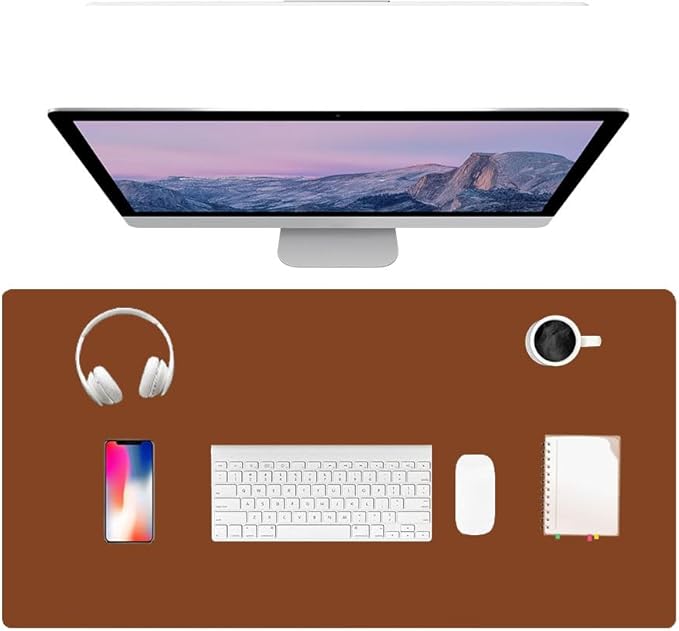 PU Leather Desk Pad Protector Gaming Mouse Pad Non Slip Desk Mat