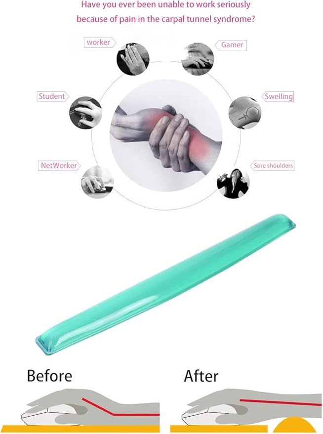 Gel Keyboard Wrist Rest Set Plus