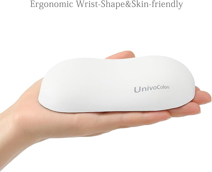 UnivoColors Design-Wave Set of Wrist Rest, Artificial Sheepskin+Memory