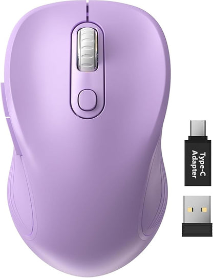 Trueque Wireless Mouse for Laptop, 2.4GHz Ergonomic Computer Mouse