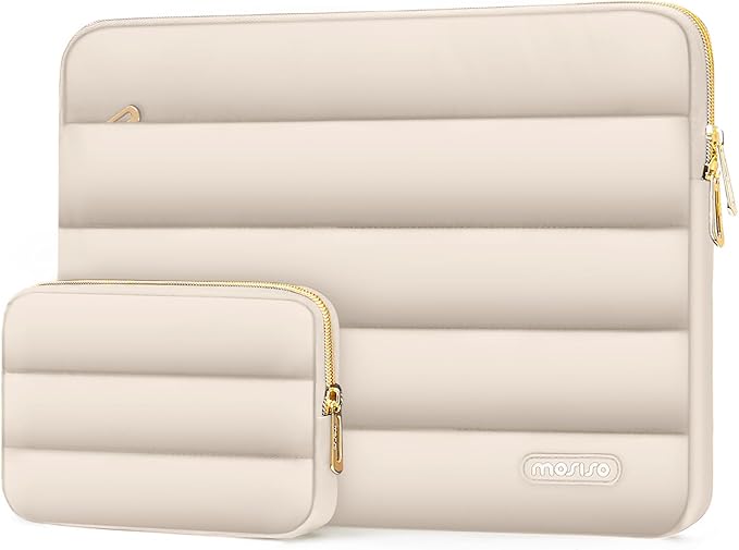 MOSISO 17-17.3 inch Laptop Case, 17.3 inch Puffy Laptop Sleeve Compatible