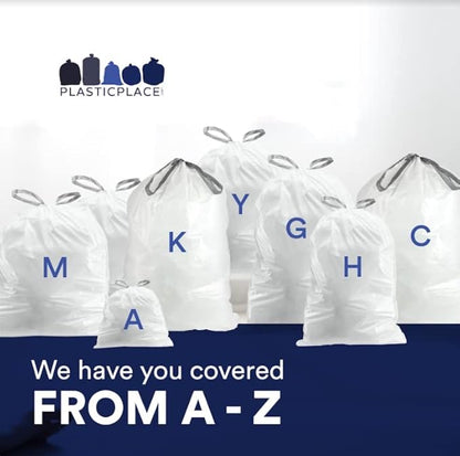 Plasticplace Custom Fit Trash Bags Compatible